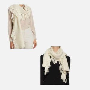 FRYE Cable Fringe Scarf for Women, In One size --- Perfect Xmas Present